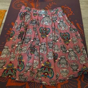 Lularoe Madison pink owl skirt